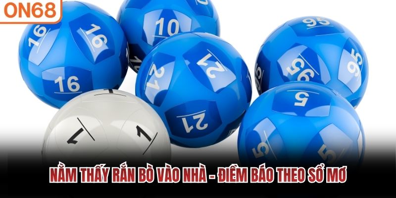 Nằm thấy rắn bò vào nhà - điềm báo theo sổ mơ